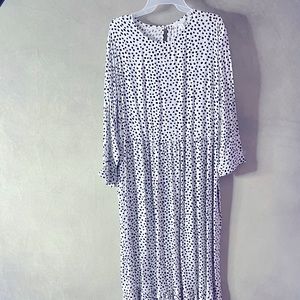 Black and White Polk Dot Midi